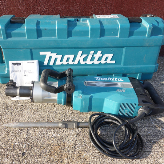 [送料無料] ◆makita マキタ 電動ハンマ HM1511 六角軸30mm ハツリ 電動工具 キャスタ付きプラスチックケース 100V 50/60Hz◆
