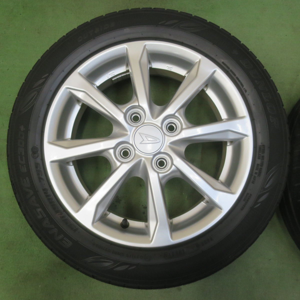 キレイ★ダイハツ タント ムーヴ 等 純正 155/65R14 ダンロップ エナセーブ EC300+ 14インチ PCD100/4H★6051310イノ