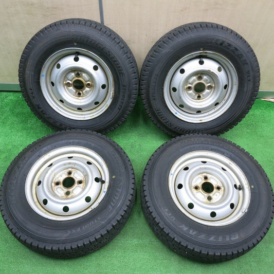 バリ溝！22年！9.5分以上★スタッドレス 165R13 6PR ブリヂストン ブリザック VL1 スチール 13インチ PCD100/4H★4111604HAス