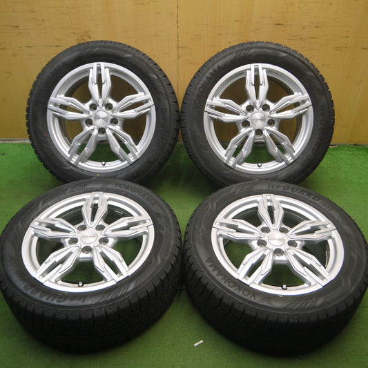 *送料無料* バリ溝！20年！キレイ！9.5分★ボルボ等 EUROBAHN SPORTECHNIC 205/55R16 スタッドレス ヨコハマ アイスガード iG60 PCD108/5H★4040903Hス