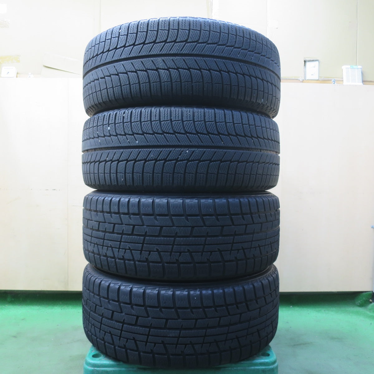 バリ溝！9分◎日産 Y51 フーガ 純正 245/50R18 スタッドレス ミシュラン X-ICE XI3 ヨコハマ アイスガード iG50 18インチ PCD114.3/5H◎6090402イス