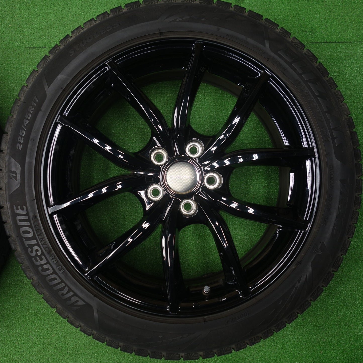 バリ溝！9分★プジョー 等 EUROTECH VP-Line 225/45R17 スタッドレス ブリヂストン ブリザック VRX3 ユーロテック 17インチ PCD108/5H★6052301KTス