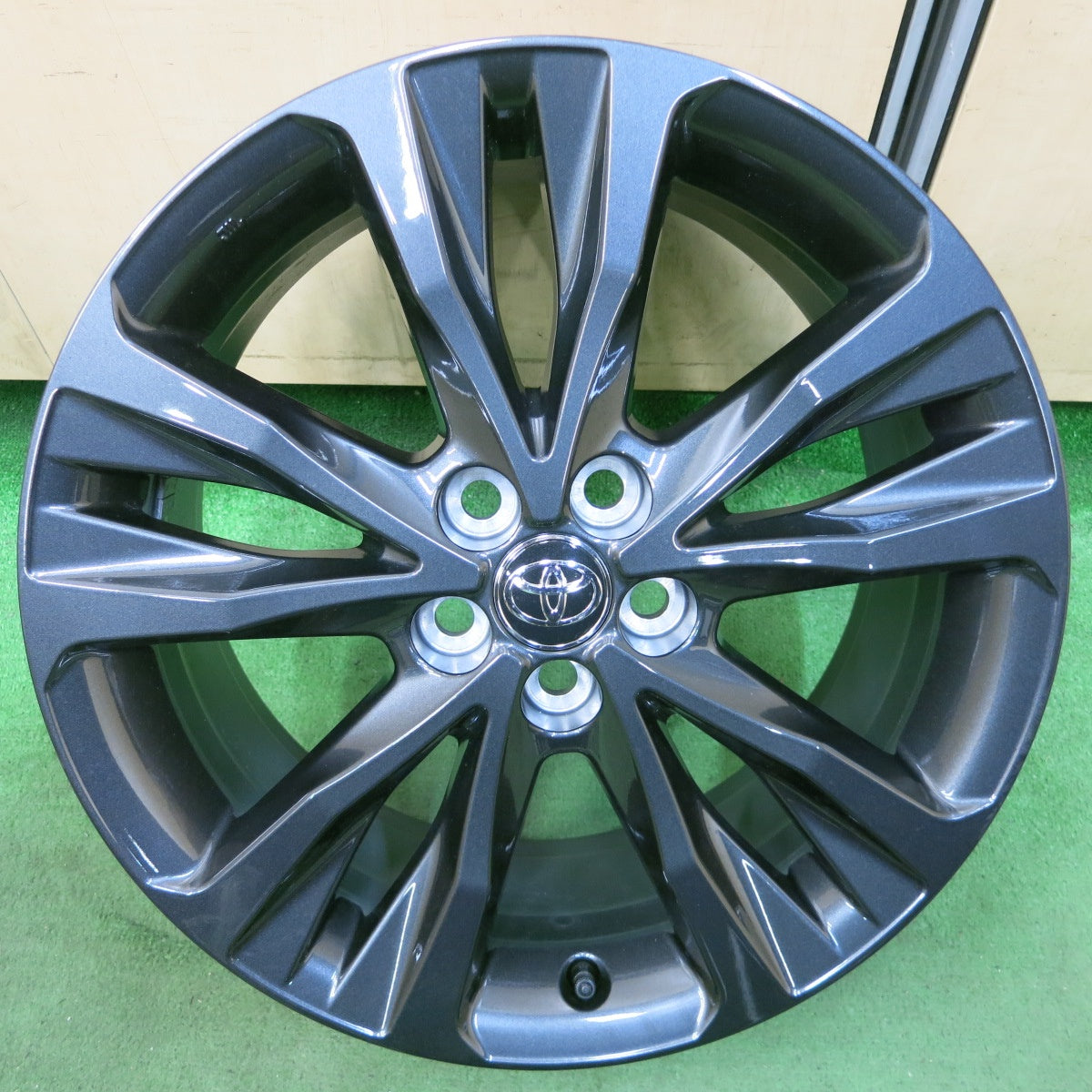 [送料無料] 新車外し★トヨタ カローラ ツーリング W×B 純正 ホイール 17インチ 17×7.5J PCD100/5H★5031104ナホ