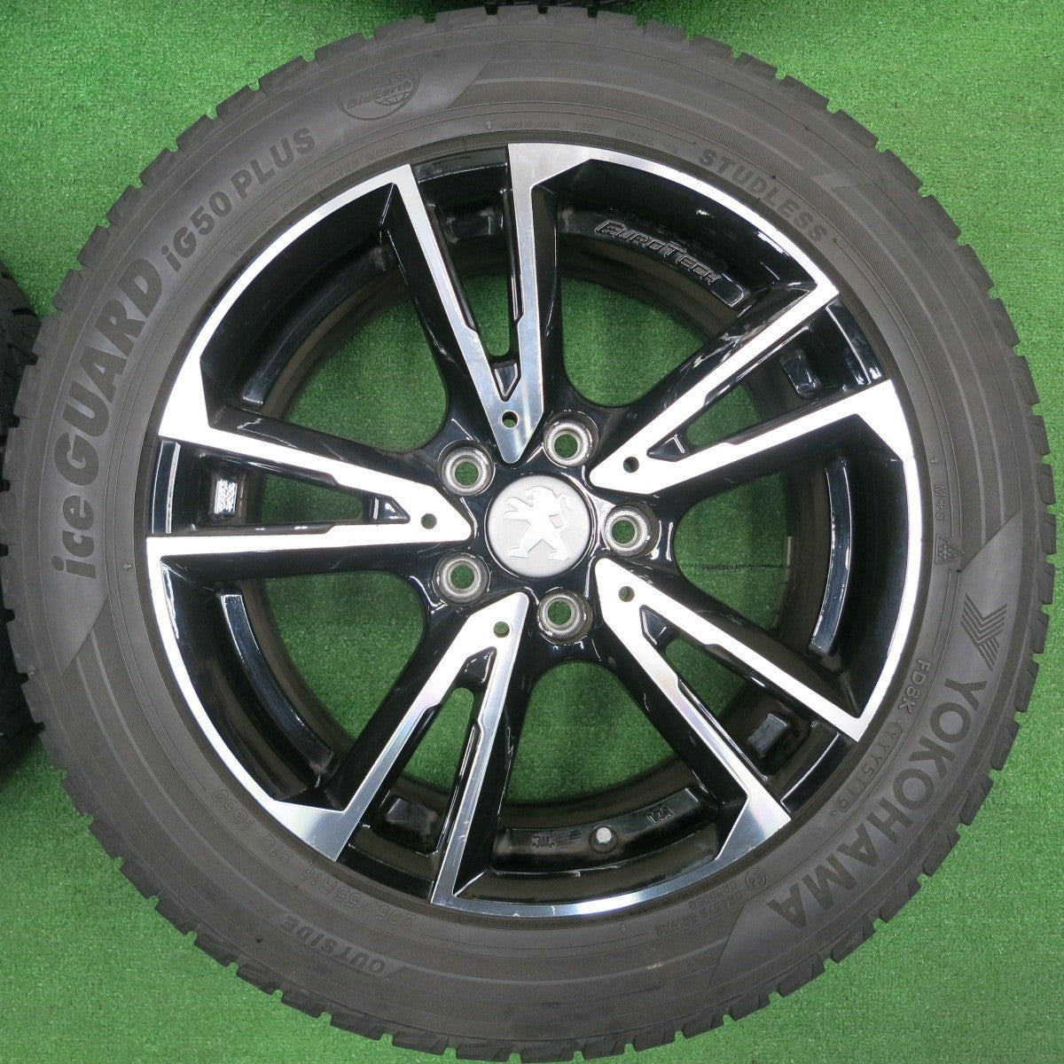 [送料無料] 4本価格★プジョー等 EUROTECH GAYA SOLI 205/55R16 スタッドレス ヨコハマ アイスガード iG50 プラス ユーロテック ガヤ ソリ PCD108/5H★4112603TNス