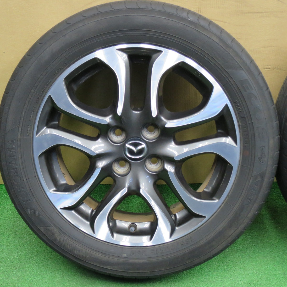 4本価格★マツダ DJ デミオ 純正 185/60R16 ヨコハマ エコス ES31 16インチ PCD100/4H★6041206NKノ