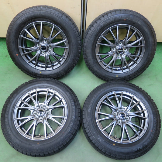 バリ溝！23年！キレイ！9.5分◎スタッドレス 185/65R15 オートバックス ノーストレック N5 Exceeder エクシーダー 15インチ PCD100/4H◎6070104イス