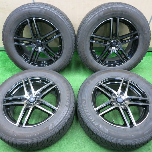 [送料無料] バリ溝！21年！キレイ！8.5分★スタッドレス 225/65R17 ミシュラン X-ICE SNOW SUV Zmeist VS-1 17インチ PCD114.3/5H★4112204NJス