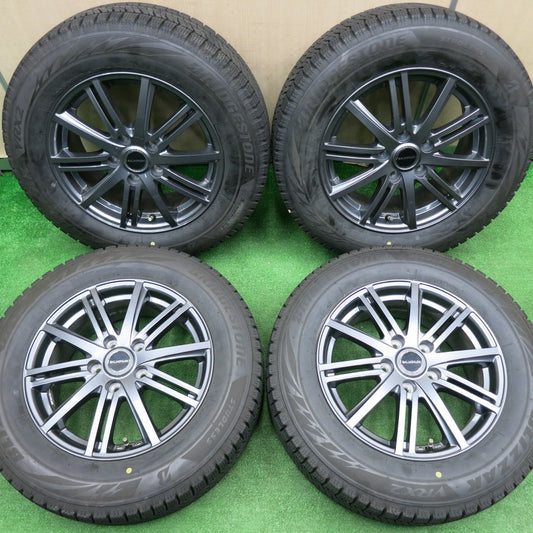[送料無料] バリ溝！21年！キレイ！9.5分★スタッドレス 205/65R16 ブリヂストン ブリザック VRX2 BALMINUM バルミナ 16インチ PCD114.3/5H★4110909NJス