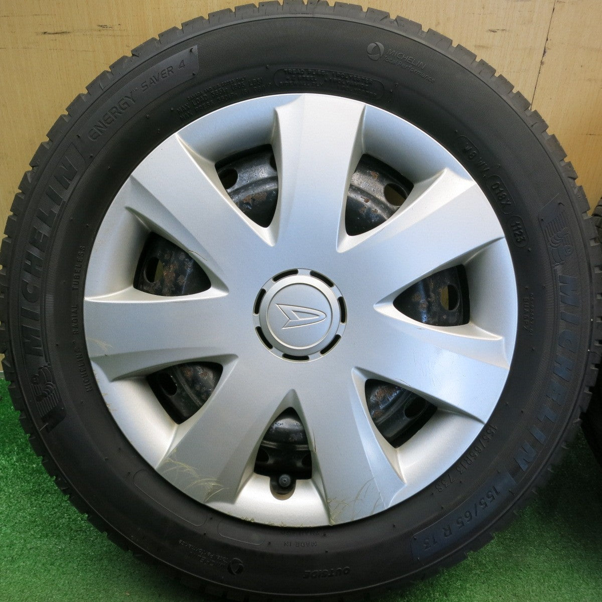 4本価格！23年◎ダイハツ ムーヴ 純正 スチール 155/65R13 ミシュラン エナジーセイバー4 13インチ PCD100/4H◎6071603HAノ