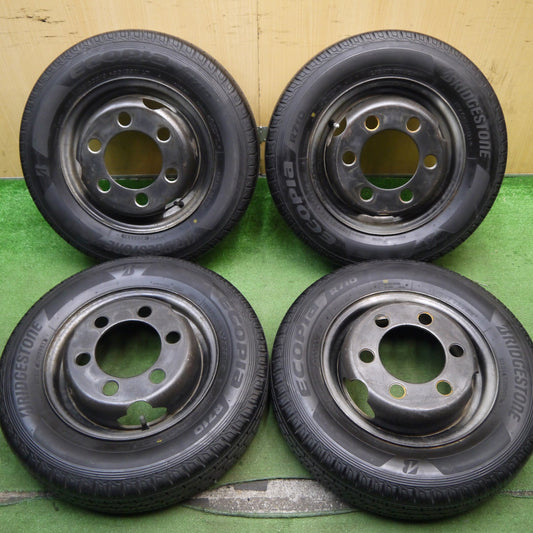 バリ溝！21年！9.5分以上★トラック 155/80R13 90/89N ブリヂストン エコピア R710 スチール ホイール 13インチ PCD170/6H★5070401Hノ