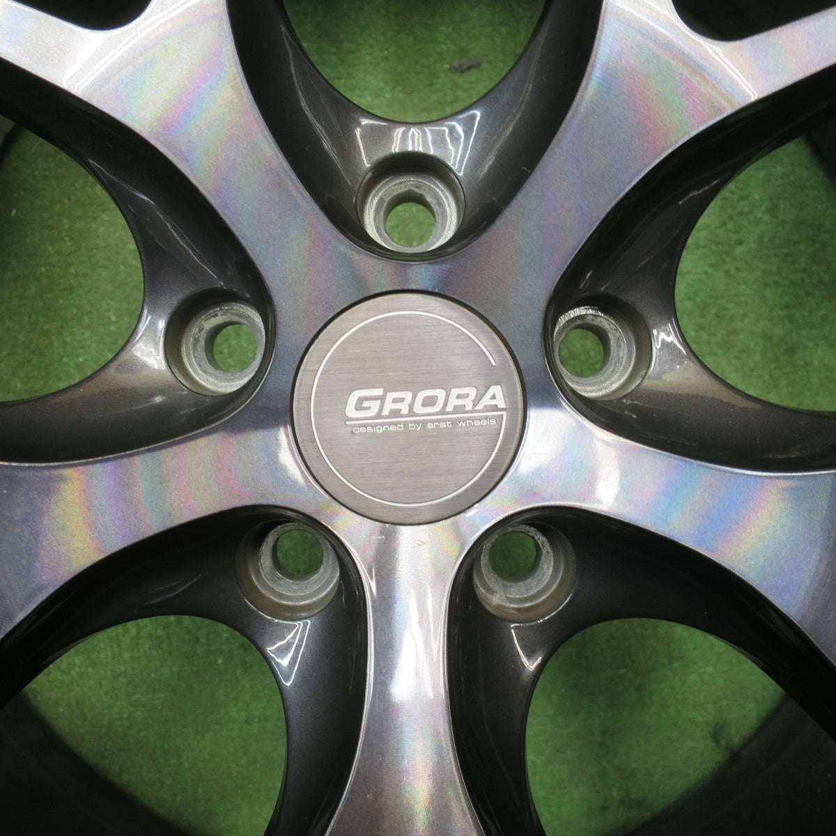 バリ溝！キレイ！9.5分★アウディ 等 235/55R19 スタッドレス ヨコハマ アイスガード G075 ERST GRORA GS15V エアスト 19インチ PCD112/5H★6031102NJス