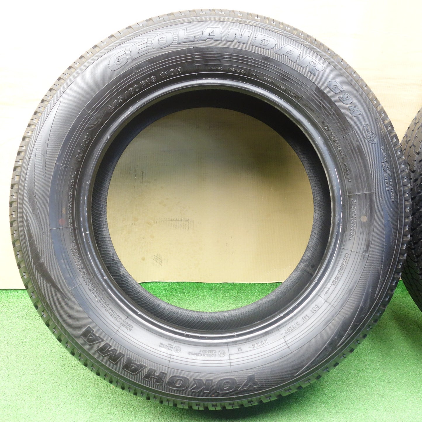 新車外し！24年★265/60R18 ヨコハマ ジオランダー G94 G94AV タイヤ 18インチ トライトン ランクル プラド ハイラックス グランドチェロキー 等★6021203KTノタ