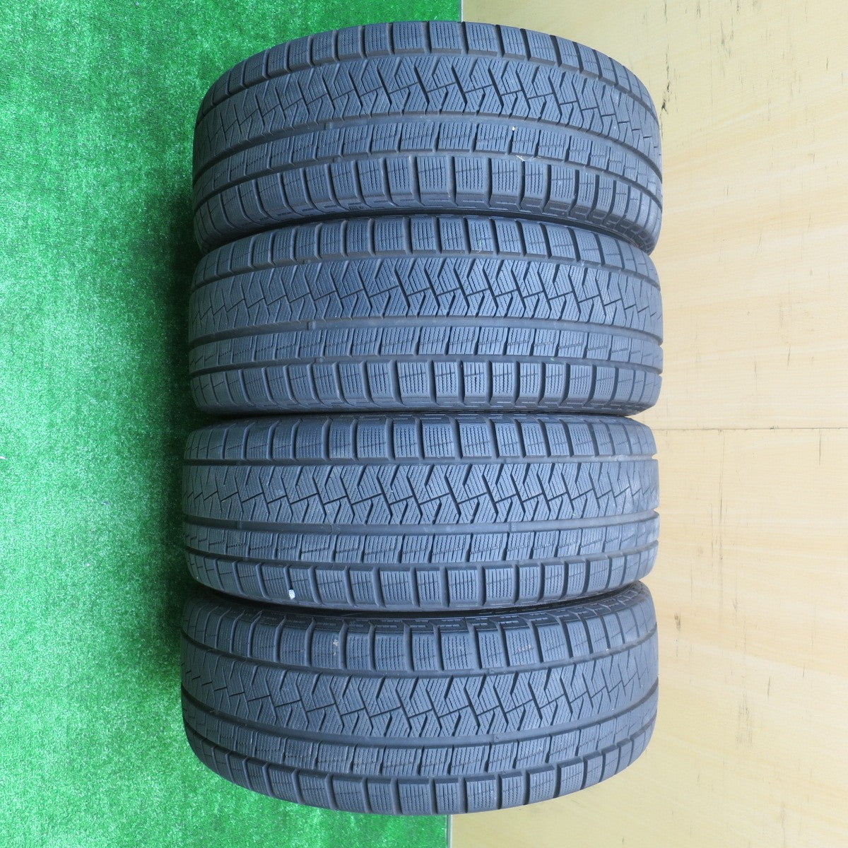 バリ溝！9.5分★スタッドレス Final Speed 225/45R18 ピレリ アイスアシンメトリコ ATECH ファイナルスピード PCD114.3/5H★5100807NJス