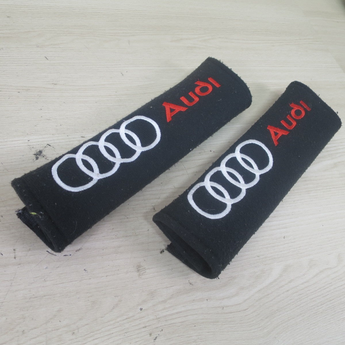 2点セット♪アウディ 純正 シート ベルト パッド カバー Audi カー パーツ 用品♪