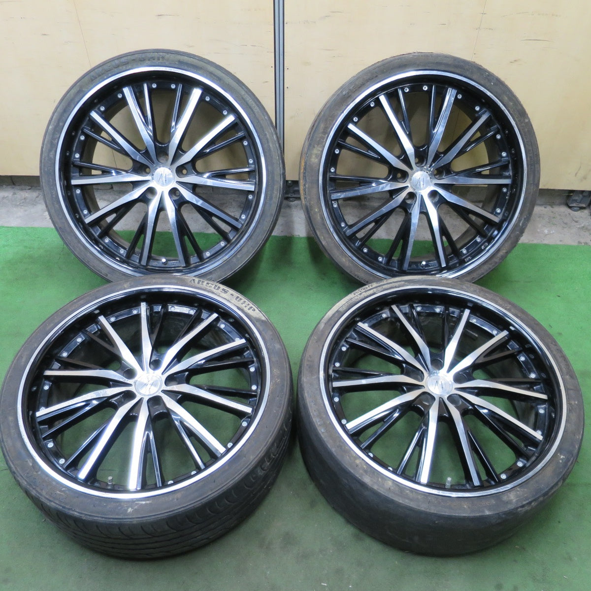 4本価格★アネーロコラソン シャルマン 265/30R22 ゼナ ARGUS-UHP ANHELO CORAZON CHARMANT 22インチ PCD114.3/5H★6053001ナノ
