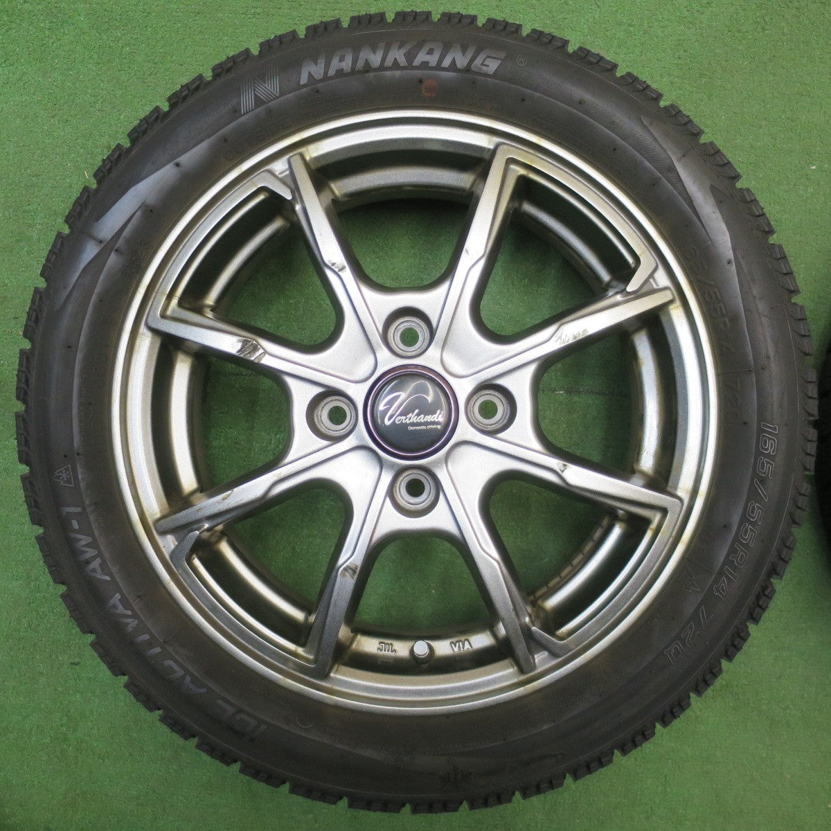 バリ溝！23年！8.5分★スタッドレス 165/55R14 ナンカン アイスアクティバ AW-1 Verthandi ヴェルザンディ 14インチ 軽サイズ ワゴンR ゼスト 等 PCD100/4H★6031806NJス