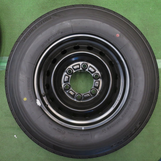 新車外し！26年◎トヨタ ハイエース 純正 スチール 195/80R15 107/105S ブリヂストン エコピア RD613 15インチ PCD139.7/6H◎6091910NJノ