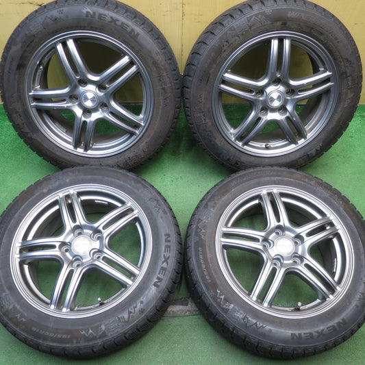 バリ溝！23年！9.5分★スタッドレス 195/60R16 ネクセン WINGUARD ice2 WH42 WAREN ヴァーレン 16インチ PCD114.3/5H★5072702NJス