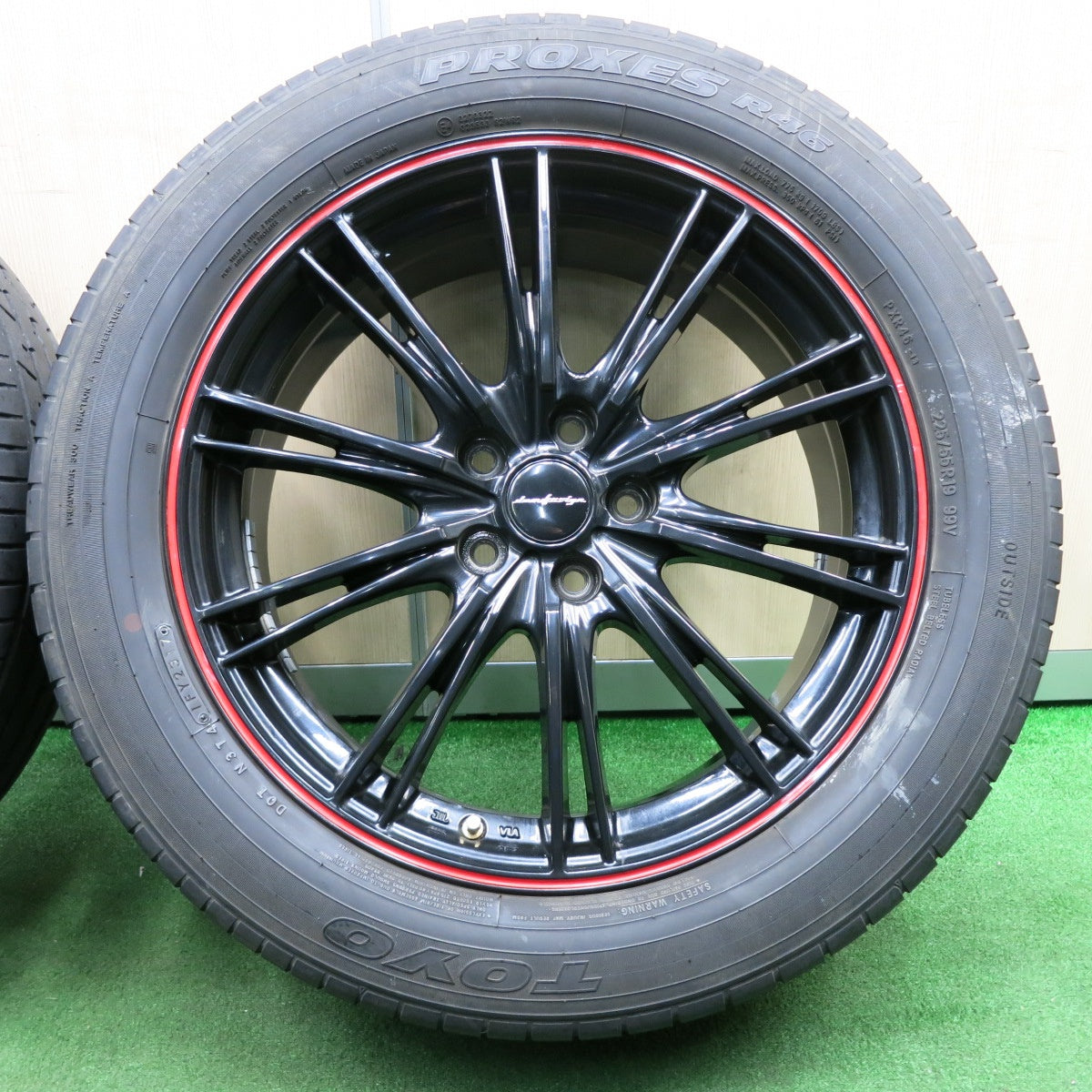 *送料無料* 4本価格★マツダ CX-5 純正 OP damd design 225/55R19 トーヨー プロクセス R46 ダムドデザイン PCD114.3/5H★4032404NJノ