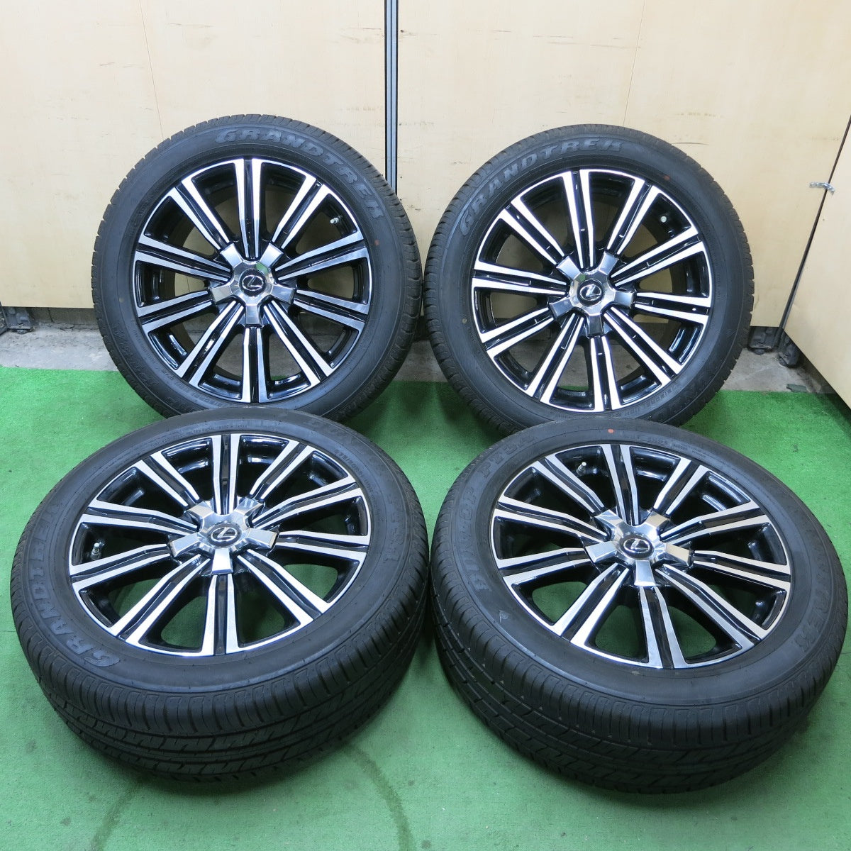 [送料無料] 新車外し！センサー付★レクサス LX 純正 275/50R21 ダンロップ PT3A グラントレック 21インチ PCD150/5H★5040101ナノ
