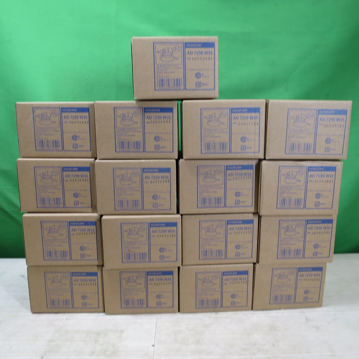 未使用！17点まとめ売り☆KOIZUMI コイズミ LED 断熱 施工 用 ダウン ライト AD7250W35 埋込穴 Φ100 SB形 温白色 3500K 照明☆