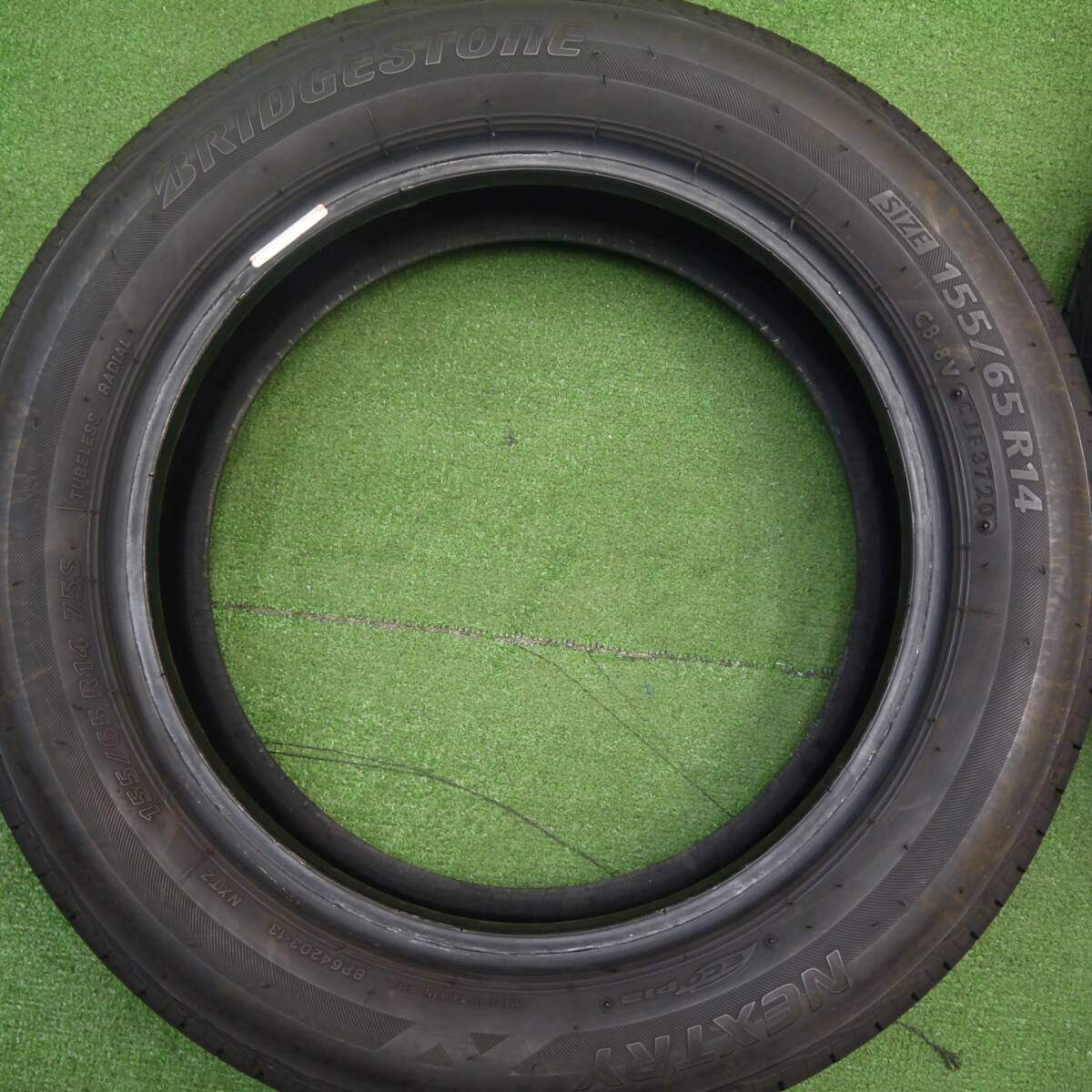 4本★155/65R14 ブリヂストン ネクストリー エコピア 14インチ ワゴンR ラパン スペーシア タント デイズ等★5031402Hノタ
