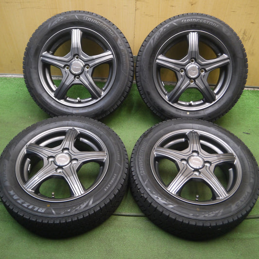 *送料無料* 4本価格！21年★スタッドレス 155/65R14 ブリヂストン ブリザック VRX3 TOPRUN トップラン 14インチ PCD100/4H★4060511Hス