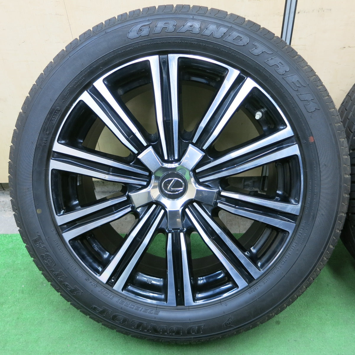 [送料無料] 新車外し！センサー付★レクサス LX 純正 275/50R21 ダンロップ PT3A グラントレック 21インチ PCD150/5H★5040101ナノ