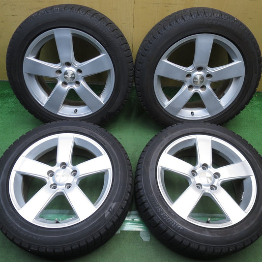 バリ溝！22年！キレイ！8.5分◎スタッドレス 215/55R17 ブリヂストン アイスパートナー2 STYLE PRASINO スタイル プラジノ 17インチ PCD114.3/5H◎6100601NJス