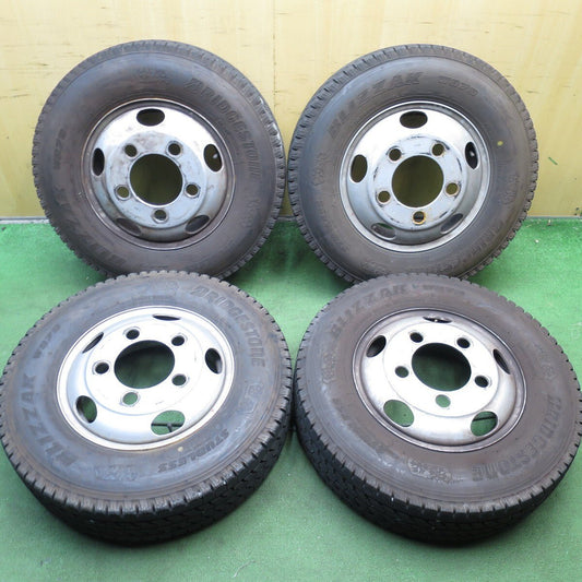 4本★トラック タイヤ 205/85R16 117/115L スタッドレス ブリヂストン W979 TOPY スチール 115-8C PCD208/5H★4050402クス