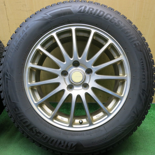 バリ溝！23年！9.5分以上◎スタッドレス 225/65R17 ブリヂストン ブリザック DM-V3 ECO FORME SE-12 エコフォルム 17インチ PCD114.3/5H◎6100402HAス