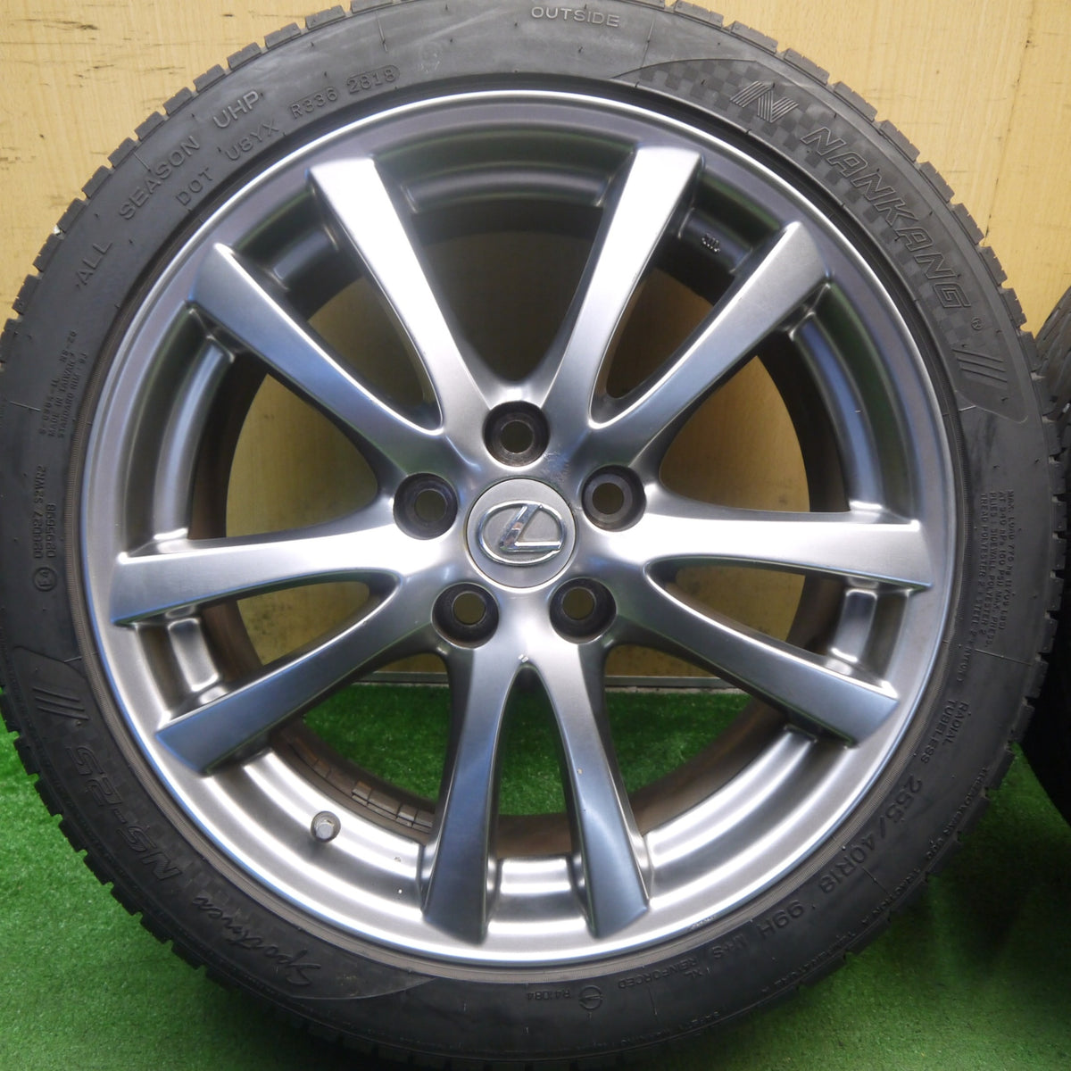 4本価格！22年◎レクサス IS 純正 225/40R18 255/40R18 ナンカン Sportnex NS-25 18インチ PCD114.3/5H◎6100501Hノ