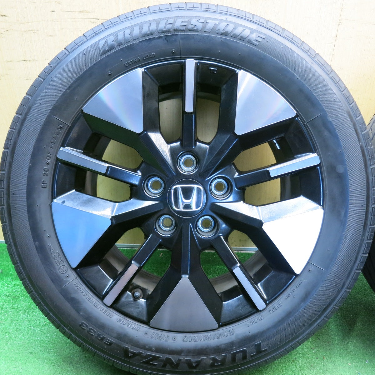 キレイ！23年◎ホンダ RP ステップワゴン スパーダ 純正 205/60R16 ブリヂストン トランザ ER33 16インチ PCD114.3/5H◎6070503HAノ