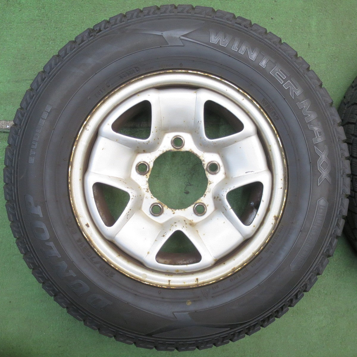 バリ溝！9.5分★スタッドレス 205/70R14 ダンロップ ウインターマックス WM02 TOPY スチール ホイール 14インチ PCD139.7/5H★6052001NJス