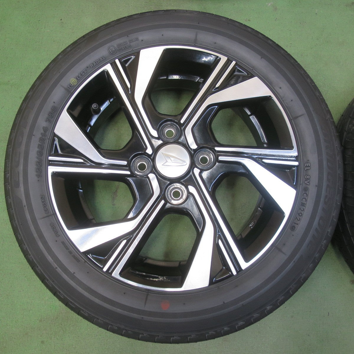 キレイ！24年◎ダイハツ タント カスタム 純正 155/65R14 ブリヂストン エコピア EP150 トーヨー ナノエナジー3 ヨコハマ S306 14インチ PCD100/4H◎6091108イノ