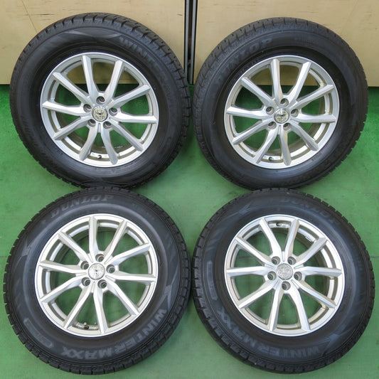 バリ溝！23年！9.5分★フォレスター 等 215/65R16 スタッドレス ダンロップ ウインターマックス WM02 EURO SPEED SPIDER-5 ユーロスピード PCD100/5H★5022119イス