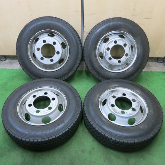 バリ溝！9分★トラック 205/80R17.5 120/118L 12PR スタッドレス ヨコハマ アイスガード iG91 TOPY スチール 17.5インチ 118.5-9CS PCD222.25/6H★5060301ナス