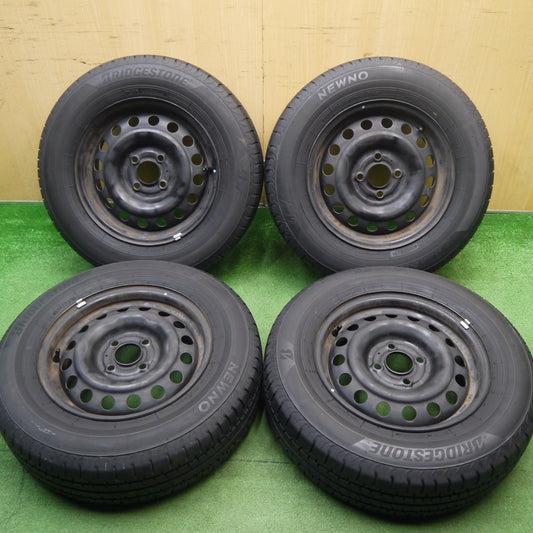 4本価格！23年★日産 ノート 純正 185/70R14 ブリヂストン NEWNO ニューノ 14インチ PCD100/4H★6022705Hノ