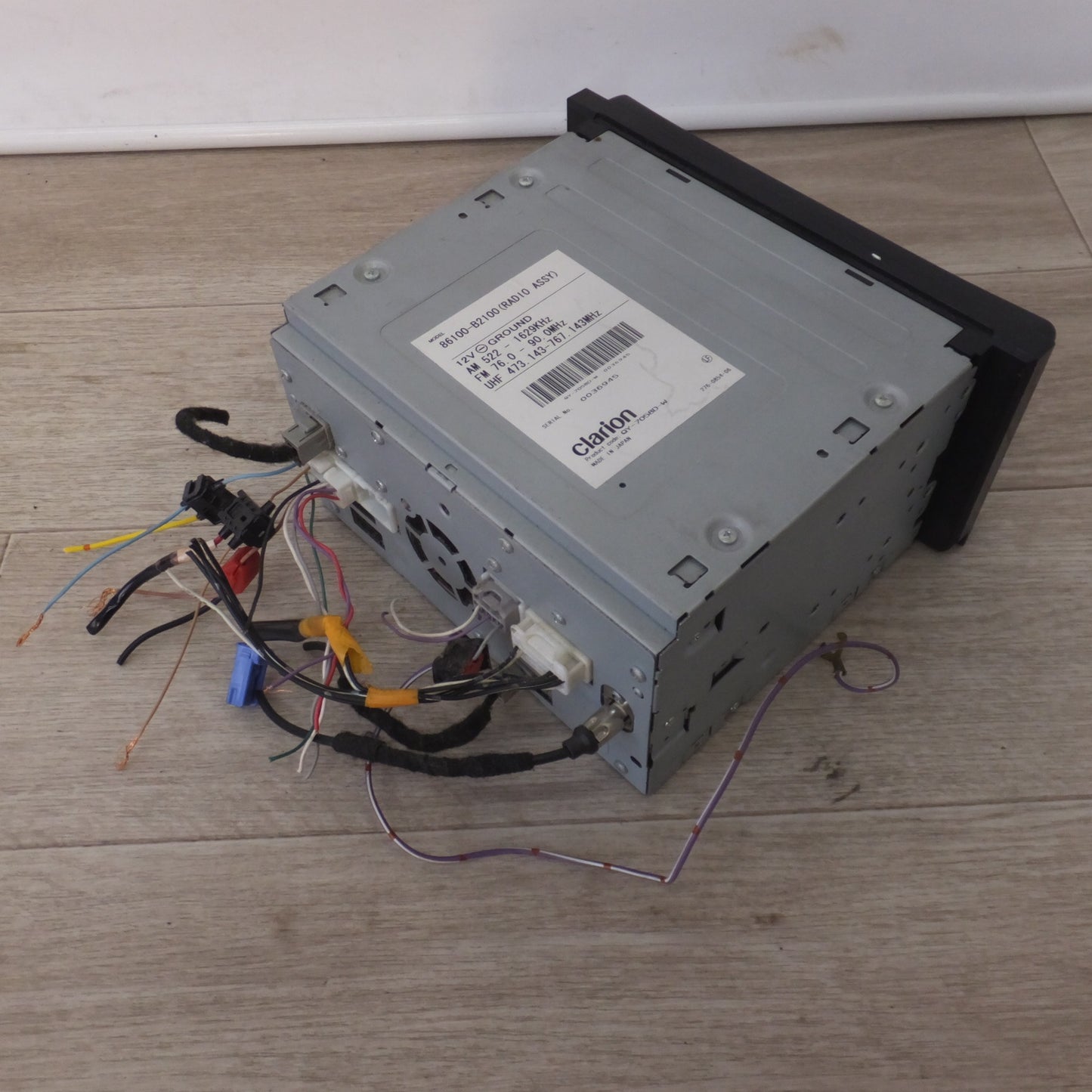 [送料無料] ★クラリオン製 ダイハツ 純正 カーナビ メモリーナビ QY-7058D-W 86100-B2100(44)★