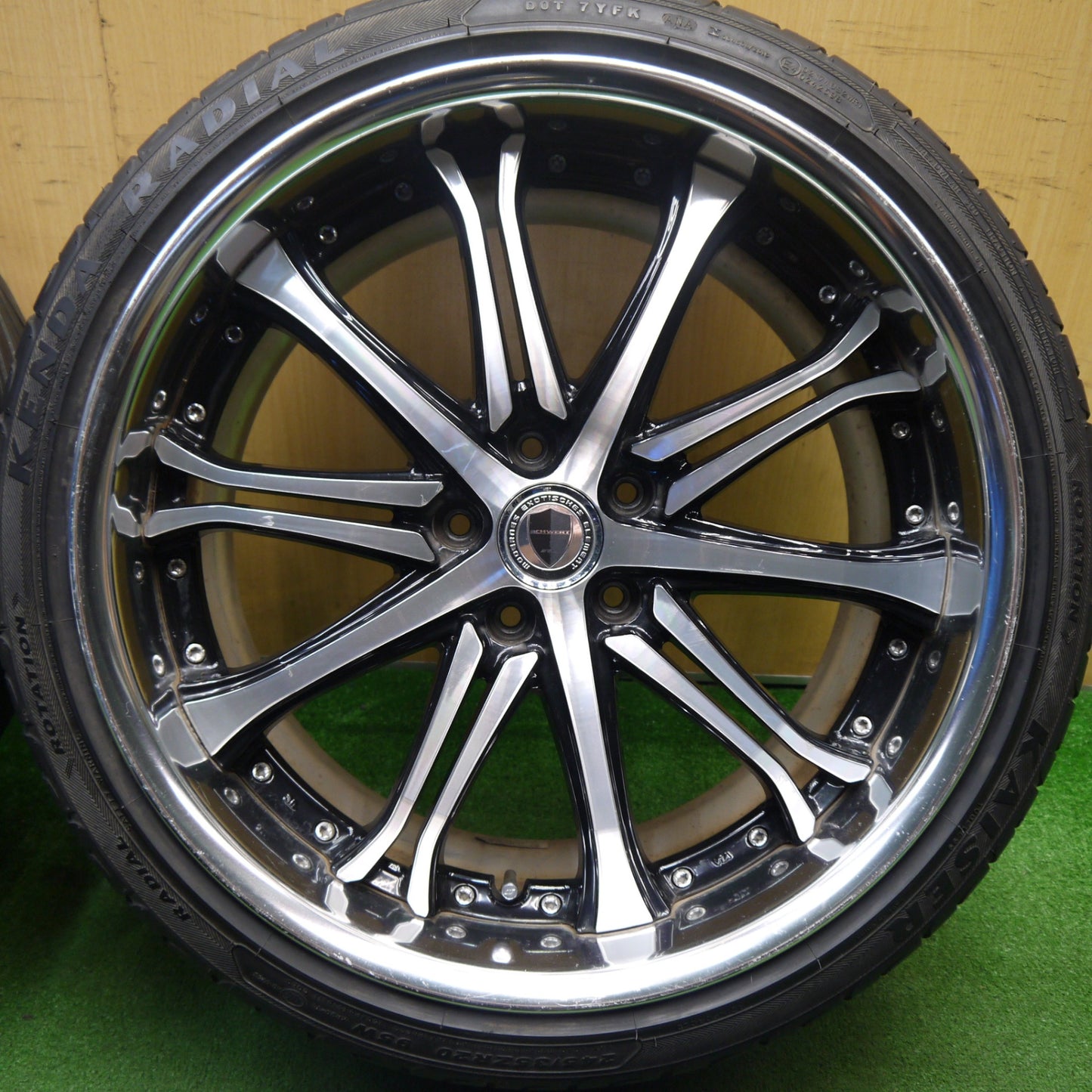 [送料無料] バリ溝！9.5分★WORK SCHWERT SC6 235/30R20 245/35R20 ピンソ タイヤ PS91 ケンダ ラジアル カイザー ワーク シュヴァート シュバート 20インチ PCD114.3/5H★5031704Hノ