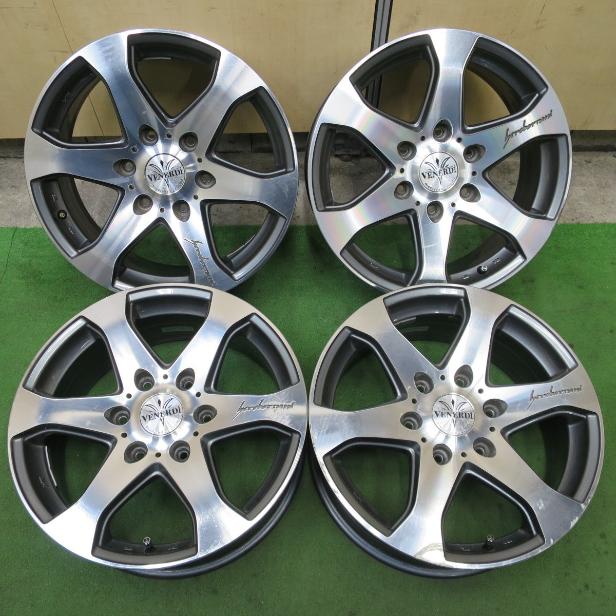 4本価格★VENERDI HEREBORRANI CL-106 COSMIC ヴェネルディ 17インチ ホイール 17×6.5J ヴェネルディ エレボラーニ PCD139.7/6H★6030902ナホ
