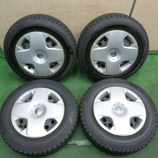 *送料無料* バリ溝！20年！ほぼ10分★トヨタ シエンタ 純正 スチール 175/70R14 スタッドレス ブリヂストン アイスパートナー2 14インチ PCD100/4H★4051710HAス