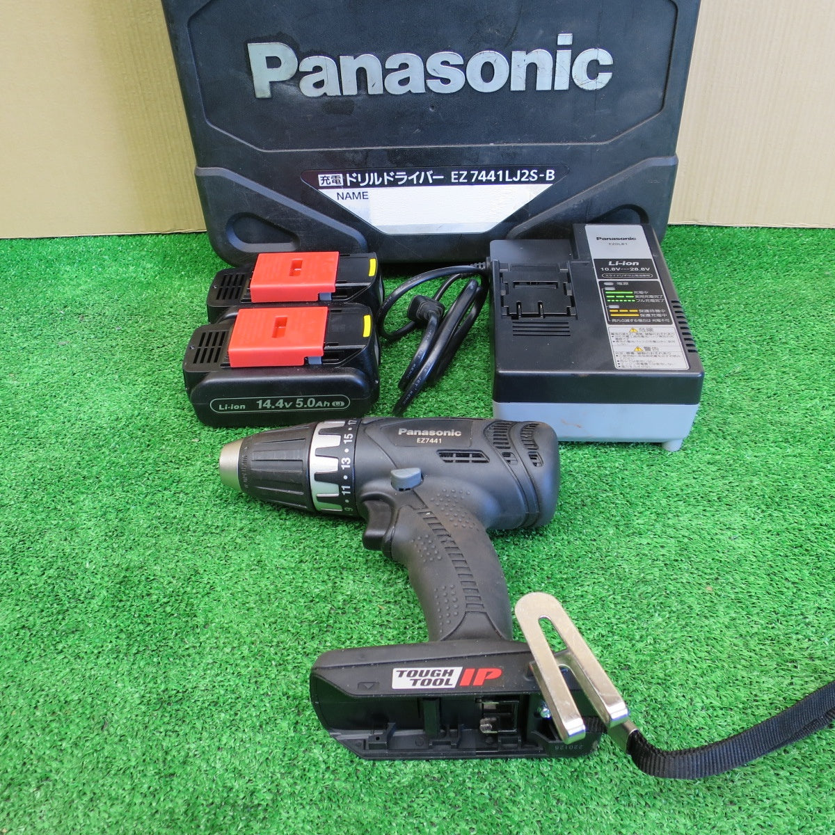 [送料無料] バッテリー2個付き◆パナソニック Panasonic 充電 ドリル ドライバ EZ7441 LJ2S-B 電動 工具 14.4V コードレス◆
