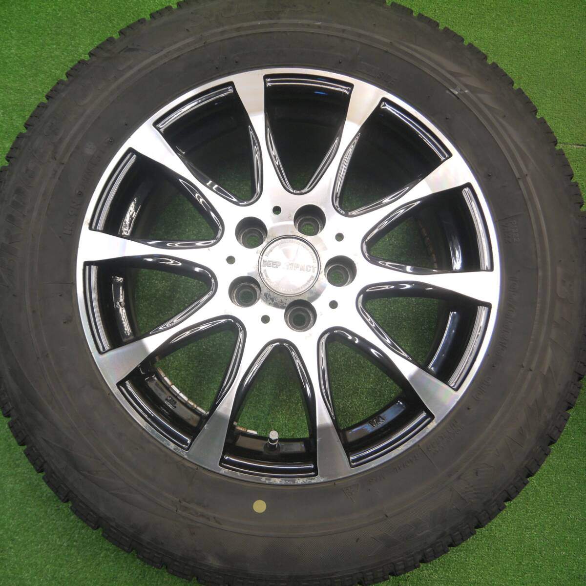 [送料無料] 4本価格★プリウス等 195/65R15 スタッドレス ブリヂストン VRX DEEP IMPACT WZ-8 ディープインパクト PCD100/5H★4100203Hス