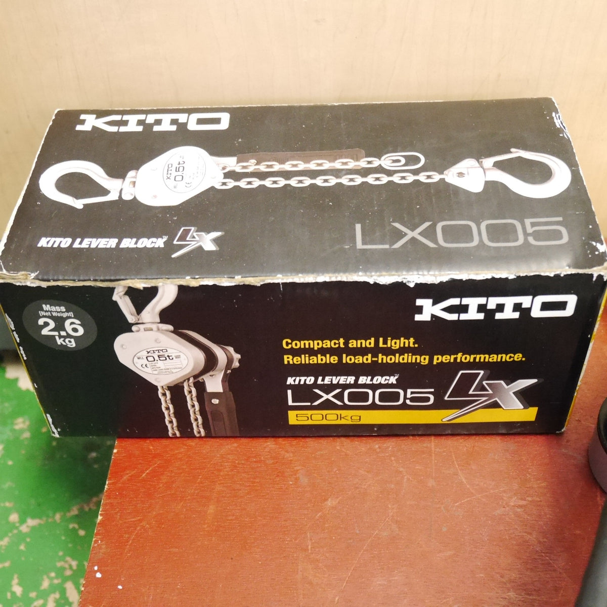 キレイ☆KITO キトー レバーブロック 0.5ton LX005 LX1B V-4.3×12.0mm 0.5トン 1/2TON 500kg 工具☆