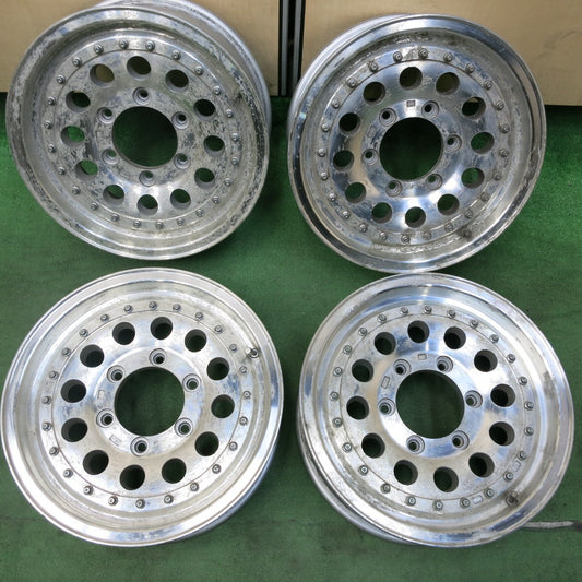[送料無料] 4本価格★レンコン ホイール 15インチ 社外 アルミ ホイール 15×6J PCD139.7/6H★4110804SYホ