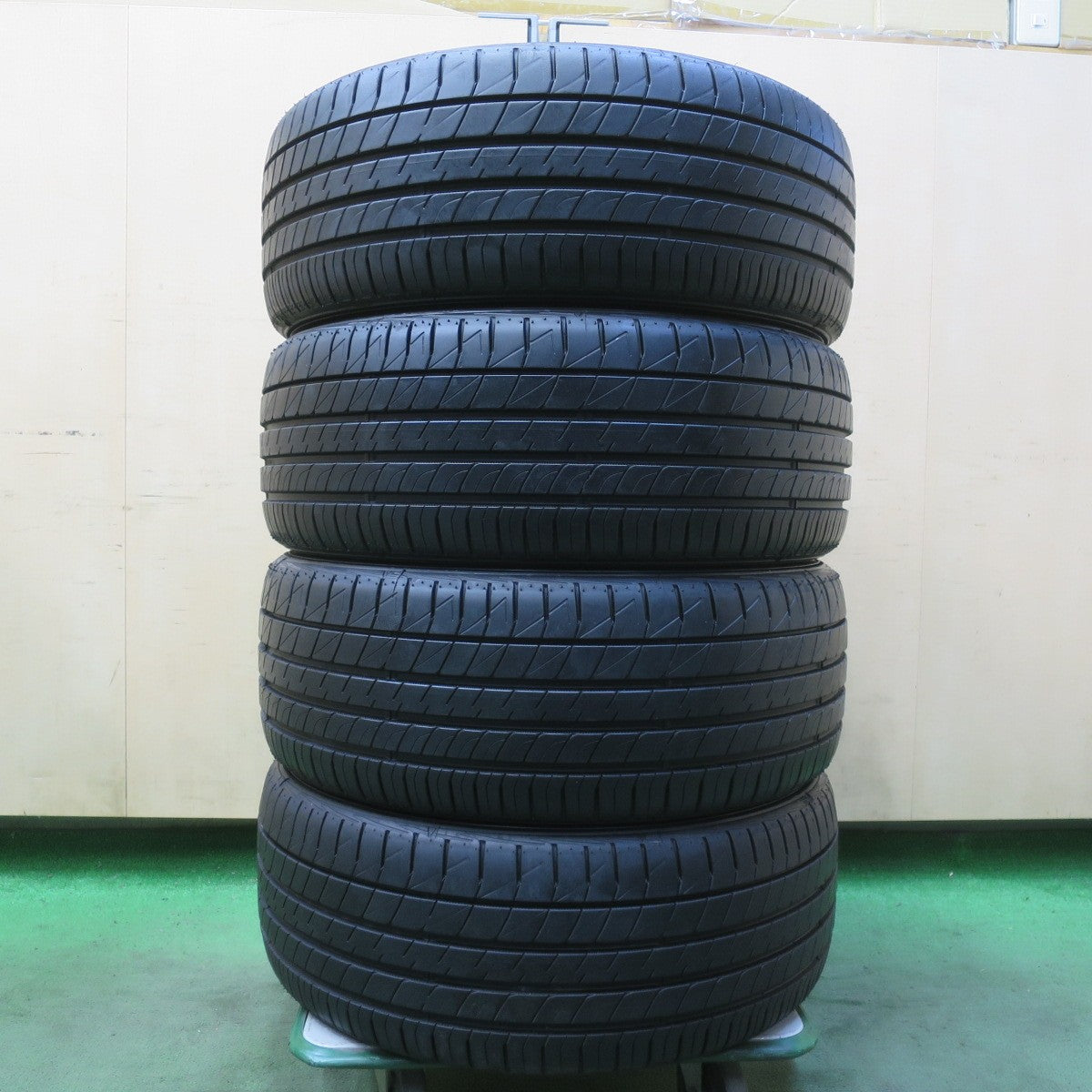 バリ溝！ほぼ10分◎WORK STEEZ 205/40R17 ダンロップ LE MANS V ワーク スティーズ 17インチ PCD100/4H◎6080506IMノ