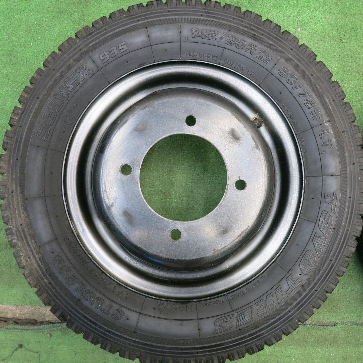 バリ溝！22年！9分◎トラック 145/80R12 80/78N トーヨー デルベックス 935 DELVEX スチール 12インチ PCD150/4H◎6061802HAス