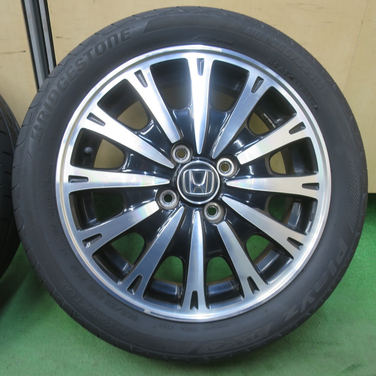 4本価格★ホンダ JF1 N-BOX カスタム 純正 165/55R15 ブリヂストン エコピア NH100C プレイズ PX-C 15インチ PCD100/4H★6011305イノ