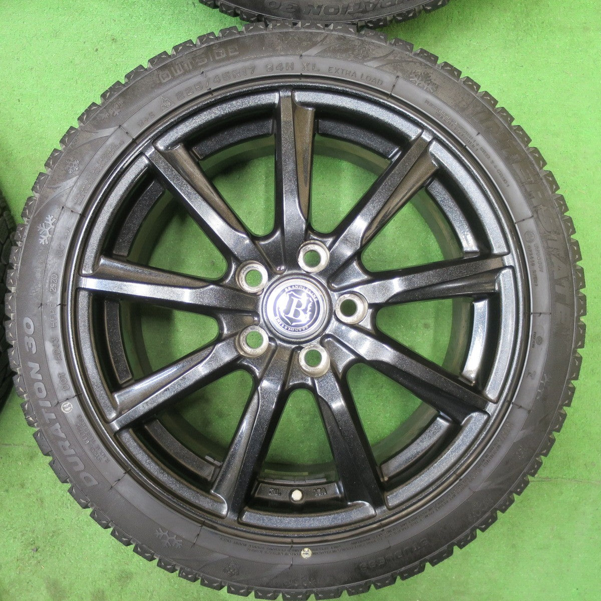 バリ溝！9.5分★スタッドレス 225/45R17 インターステート DURATION 30 BRANDLE-LINE ブランドルライン 17インチ PCD114.3/5H★5060301TTス
